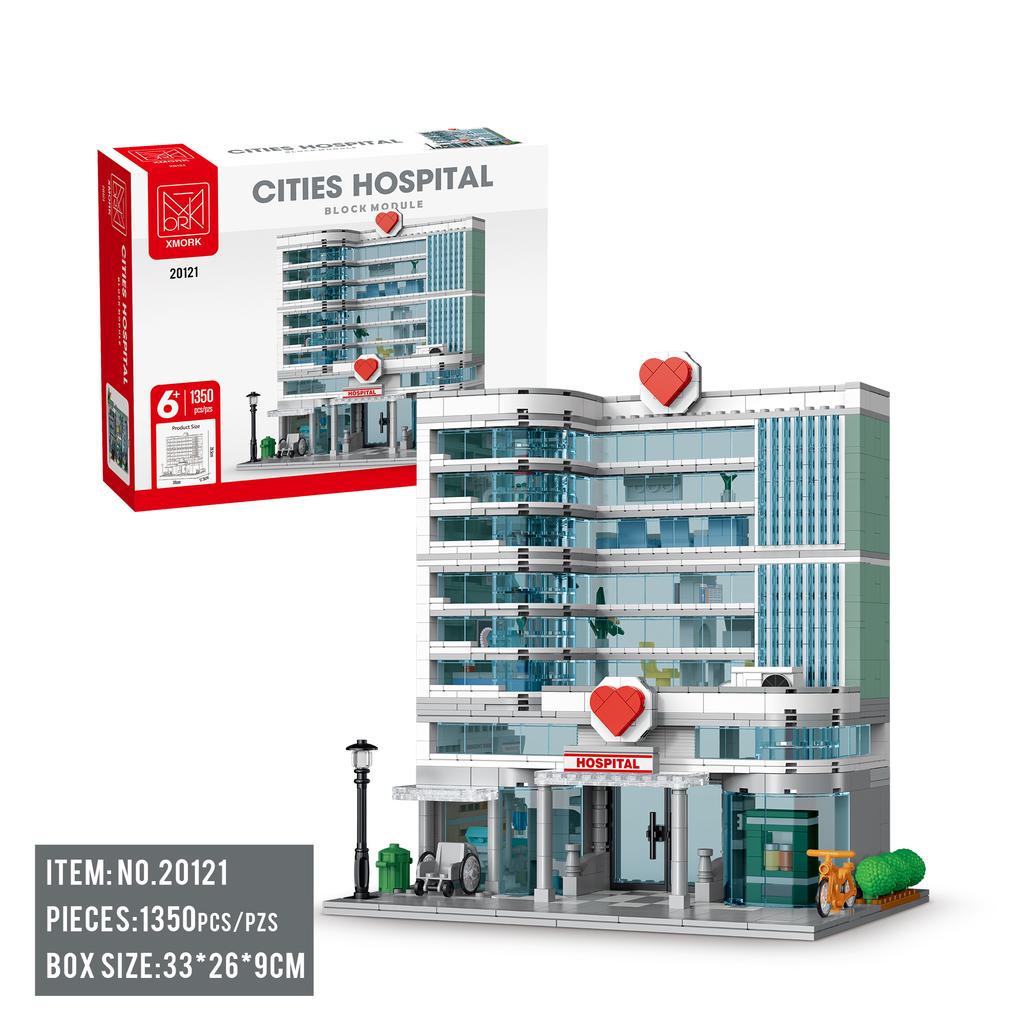 Bausteine Modell Modulare Architektur Städtische Infrastruktur Ziegel Ideen Spielzeug Geschenk Kinder Jungen Mädchen