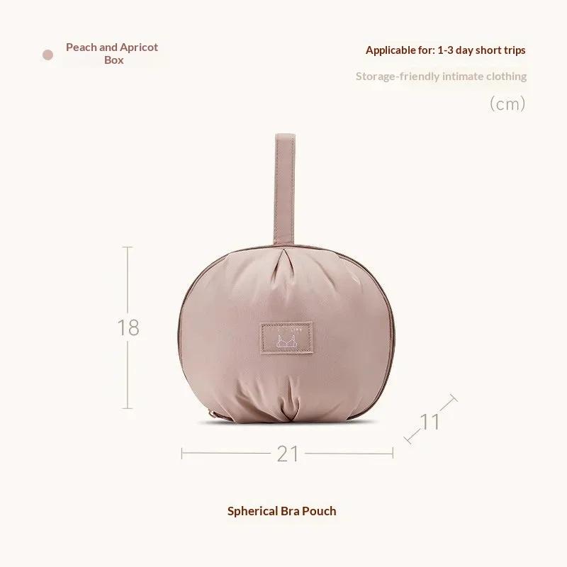 

Горячая сумка для хранения нижнего белья в форме шара, дорожная сумка для хранения облегающей одежды, бюстгальтеров, трусов, носков, для упаковки и организации розовый