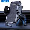 TOPK D36T Schwerkraft Auto Handyhalter Lüftungsschlitz Klemme Auto-Griff Mobiler Ständer Universelle Halterung für iPhone 15 14 Samsung Xiaomi