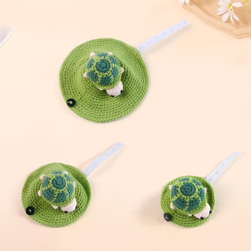 Soft Knitted Turtles Clothing Funny Design Comfortable Wear Small Pet Costume for Parties and Outdoor Event Gathering