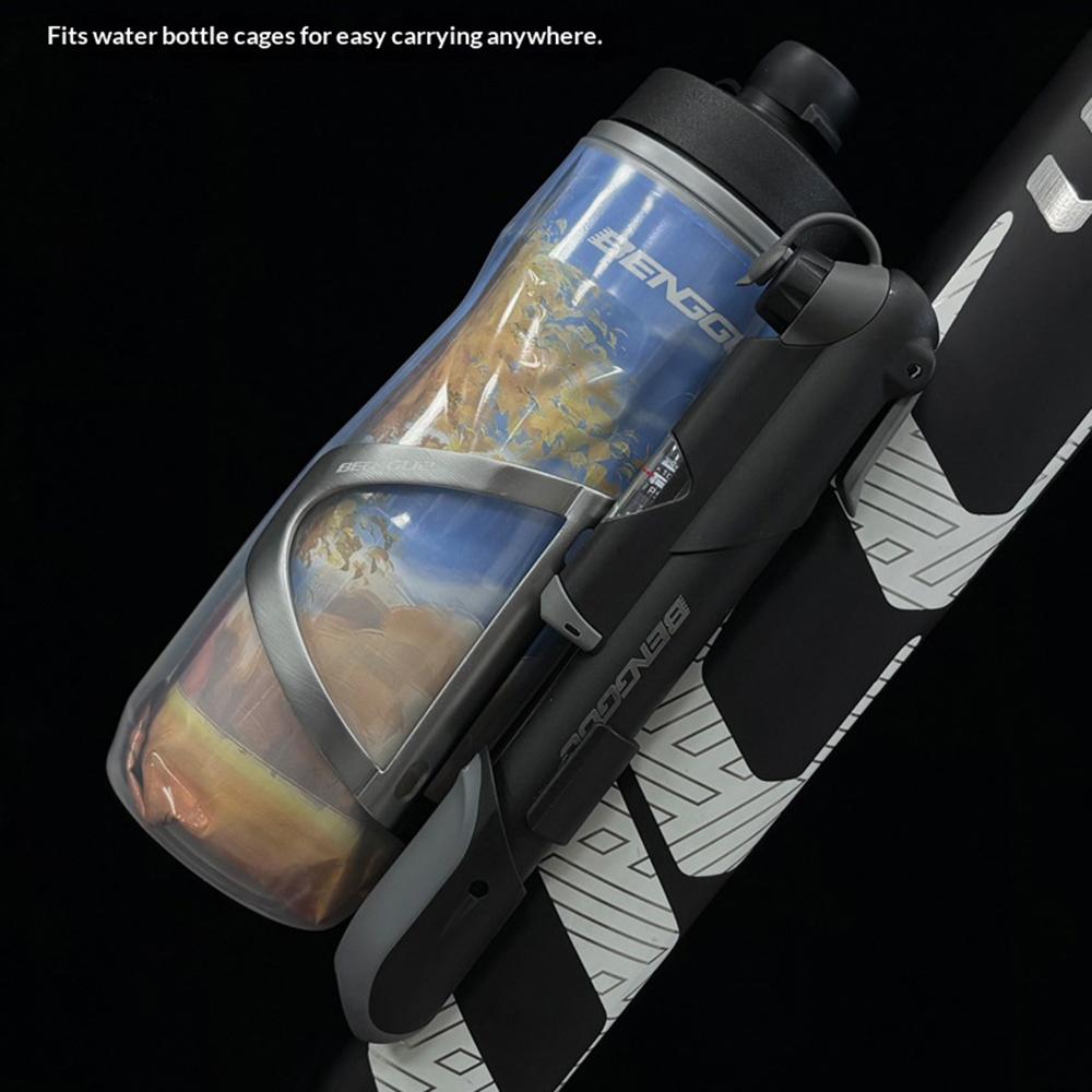 BENGGUO BG-1690 Portable Bike Pump with Gauge 120PSI Bicycle Mini Air Inflator Compatible with Presta/Schrader Valve