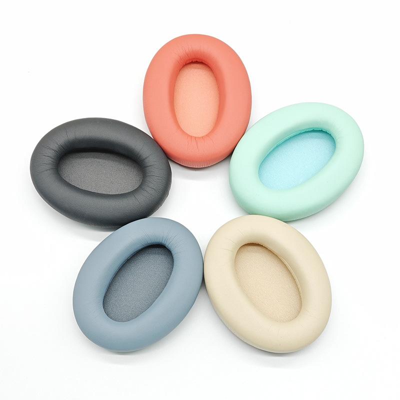 

For Edifier MT6 Replacement Ear Pads Protein Leather Headphone Ear Cushions Lake Green