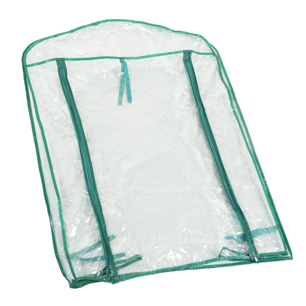 Växthusersättningsskydd Transparent PVC 69x49x92cm Mini Växtskydd för 2 Våningshyllor