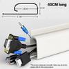 Desktop Undertable Cable Rack Anti-extrusion Floor Cord Cover Self-Adhesive Durable Extension Wiring Duct Cable Protector