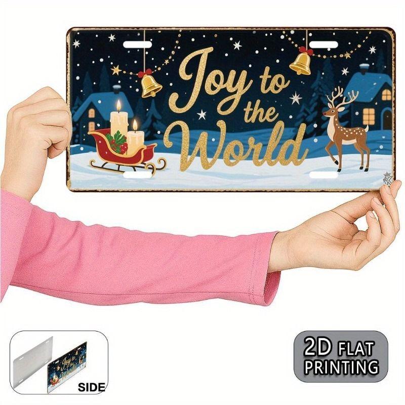 Souvenir Metal License Plate, Custom Auto Sign 15x30cm