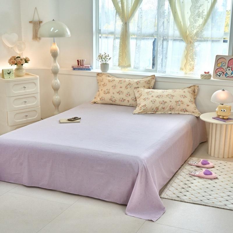 Cotton bed sheet single piece 100 cotton quilt single twill student dormitory single double household pure cotton pad manufacturer wholesale