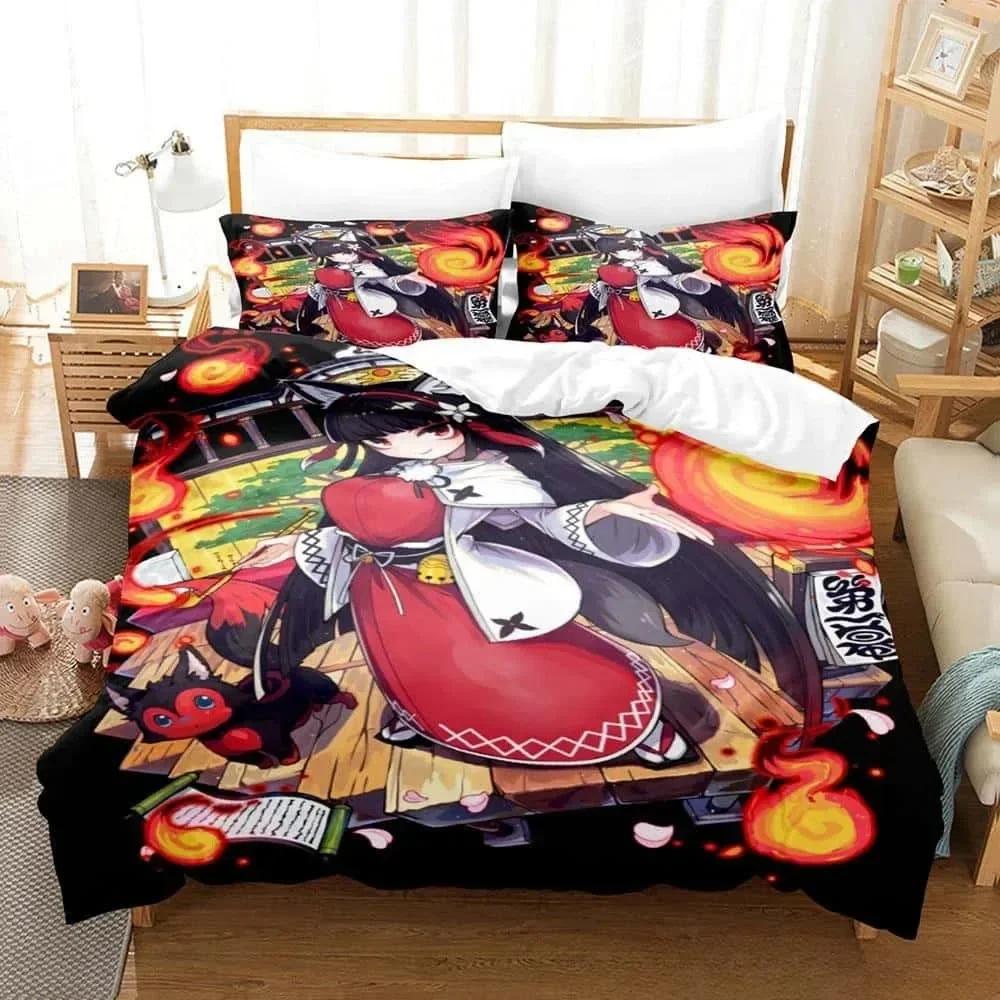 3D Print Anime Pink Girls Neneka Printed Bed Set Duvet Cover Pillowcase Bedding Set Linen Sheet Quilt Cover Full Queen King Size