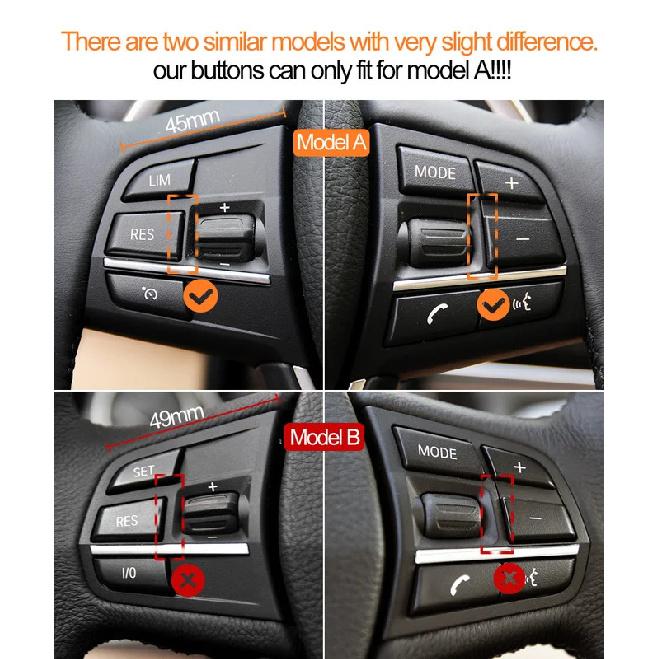 Car Steering Wheel Buttons Rate Limit Cruise Control Phone Keys For F Series F20 F22 F30 F34 F36 F10 F11 F07 F12 F01 F02 F25 F15