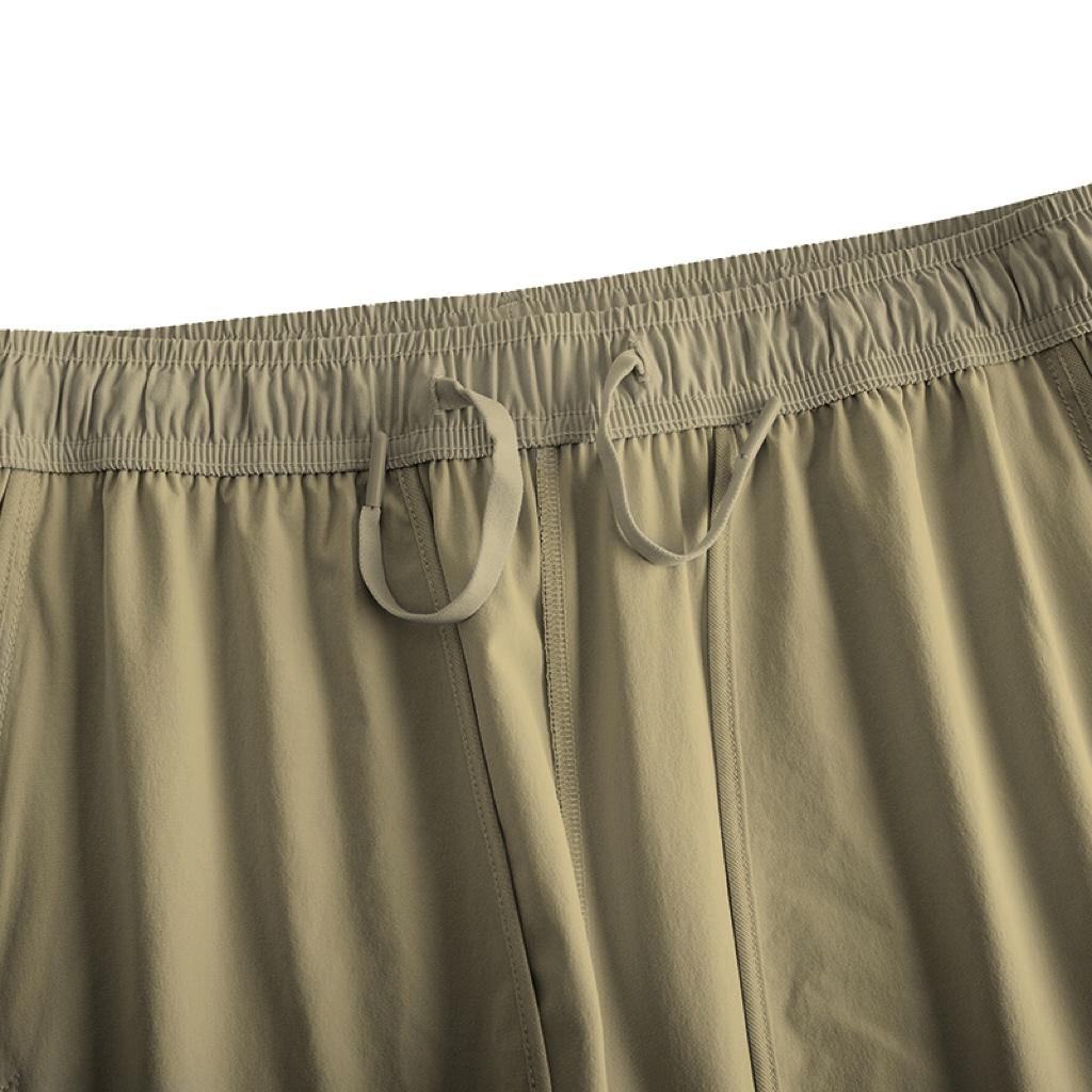 Anta Solid Color Mid-Rise Comfortable Breathable Versatile Straight-Leg Business Commuting Sports Casual Pants Men Pants Khaki 152537501D-1