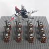 14pcs MOC Medieval Dwarf Warrior Elves Knights LotR Uruk-hai Orc Rohan Soldier with Witch King Leader Figure Building Block Toys