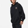 Li-Ning Li Ning Sports Life Collection Patterned Print Hooded Fleece Lined Loose Fit Pullover Sweatshirt Unisex Black AWDT897-3