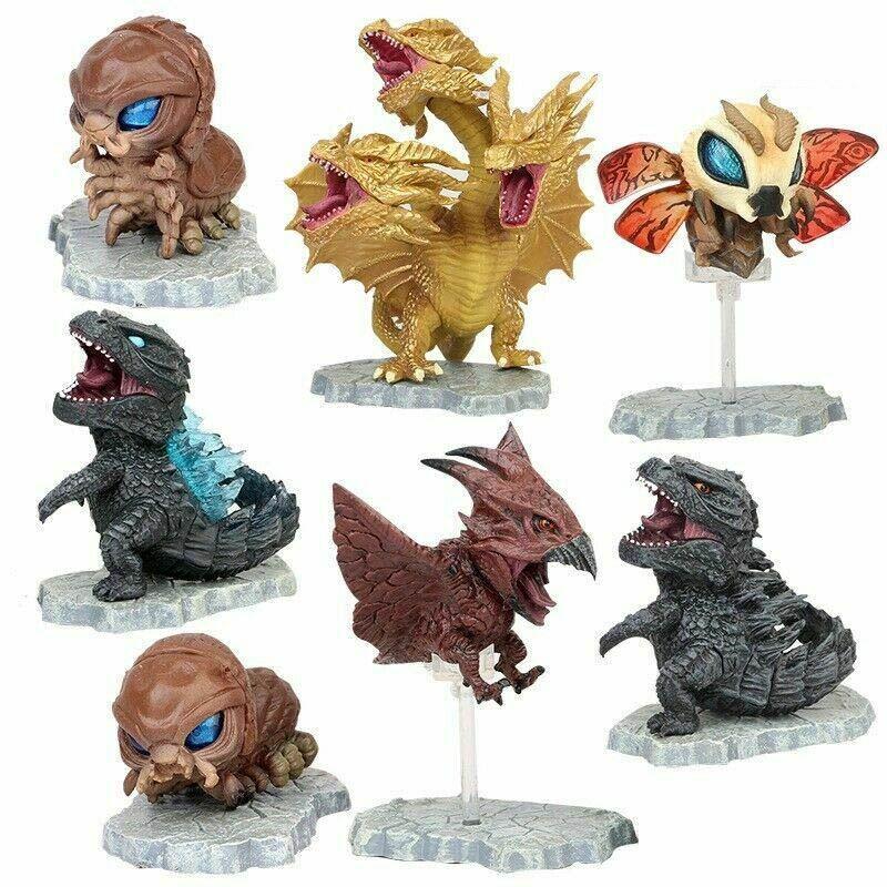 Godzilla Movie King Of The Monsters Cute Mini Action Figures Collectible Set