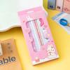 6Pcs/Set Stationery Set Cartoon Design Complete School Supplies with Pencil Eraser Ruler Back To School Stationery Kit