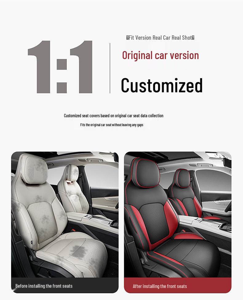 Lynk&Co 08 Seat Cover: Full Coverage, Four Seasons, Full Surround Leather Cushion.