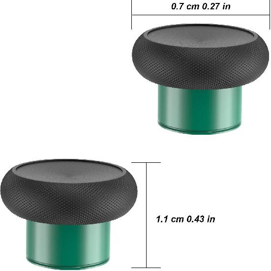2 in 1 Metal Thumbsticks, D-Pads, Paddles and Tools for Elite Series 2 Controller, Xbox One (Green)