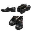 Oriental Traffic Bit Motif PVC Rain Loafers/Women's R-1021BLACK37