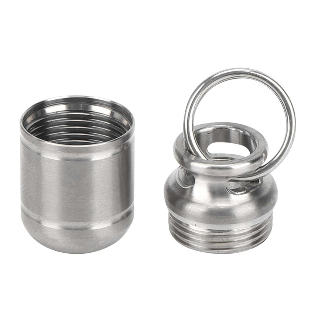 Portable Titanium Alloy Medicine Holder Waterproof Warehouse Mini Pill Storage BottleS