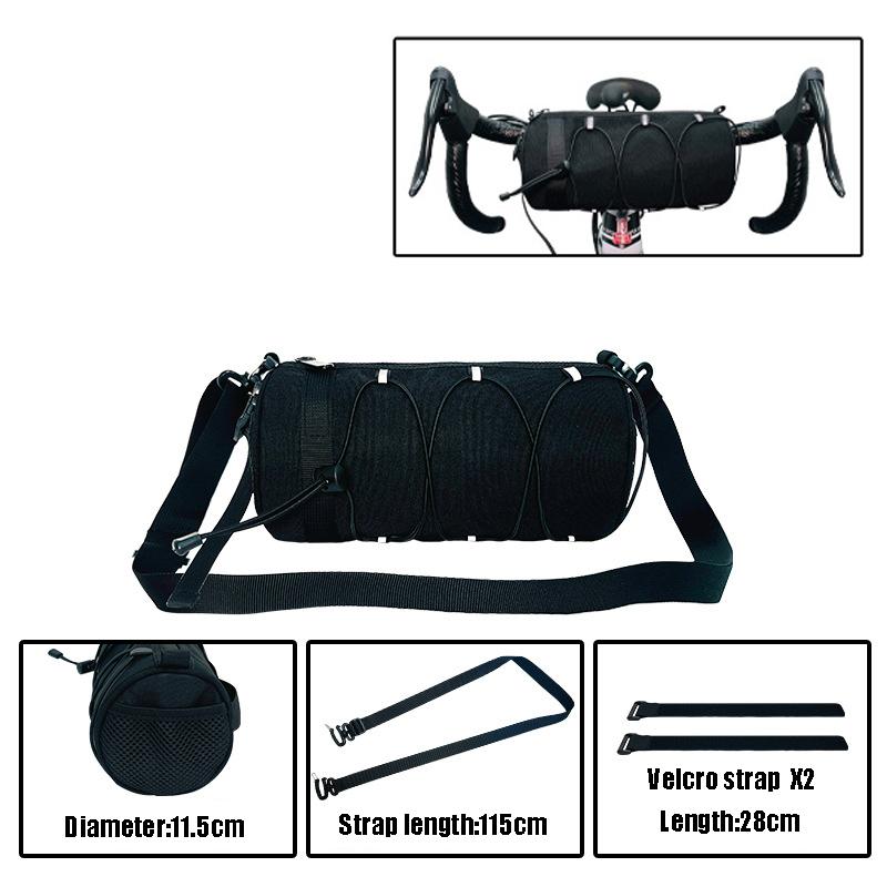 Bike Handlebar Bag Bicycle Front Frame Storage Roll Bag Mountain Road Bike Commuter Shoulder Bag Professional Cycling Accessory