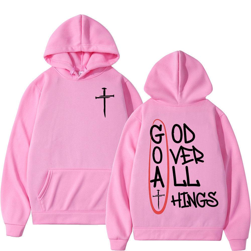 Christlicher Jesus Gott Über Alle Dinge Bibelvers Hoodies Männer Frauen Kleidung Mode Harajuku Sweatshirts Fleece Lässige Pullover
