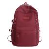 Backpack Female Junior Senior High School Student Schoolbag Solid Color Large Capacity Backpack