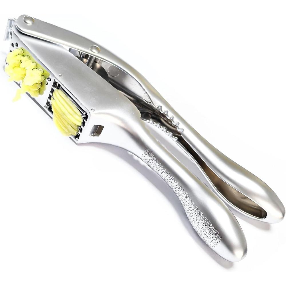 Garlic Press and Slicer 2 In 1,Effortlessly Crush, Slice, and Mince Garlic,with This Versatile Kitchen Tool - Perfect for Home Cooks and Chefs Alike