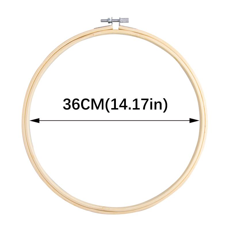 Dia 8-40cm Embroidery Hoops Frame Kit Bamboo Embroidery Hoop Rings For DIY Sewing Cross Stitch Needle Craft Tool Festival Decor