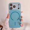 Luxury Lychee Grain Magnetic For Magsafe Case For iPhone 17 16 15 14 13 Pro Max Shockproof With Built-in Lens Protector Cover
