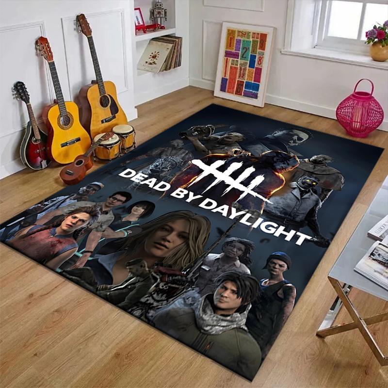 Dead by Daylight Polyester Carpet, Soft Indoor Mat for Office Chair, Living Room, Computer Desk - Decorative Home Office Rug Design