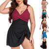 2026 New European and American Large-size Swimsuit Women's Bikini Covering Meat and Showing Thinness One-piece Swimsuit Spot