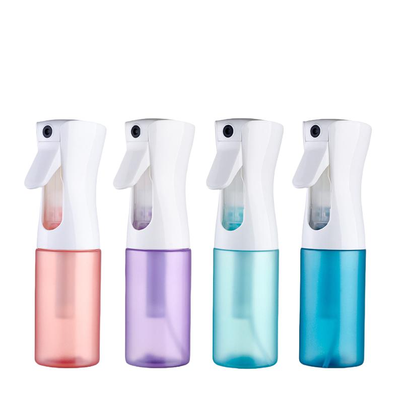 Processing Custom Plastic Spray Bottles 200 Ml300ml Color Gradient High Pressure Watering Can Hair Salon Modeling Bottles