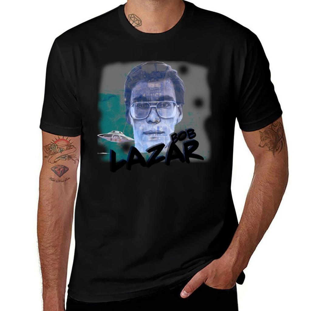 Bob Lazar Area 51 Print T-Shirt Unabhängigkeitstag Kurzarm T-Shirt