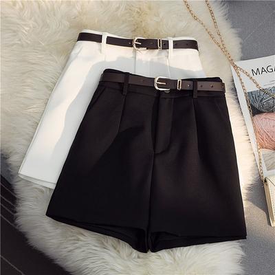 Pantaloncini Pantaloni larghi a gamba larga a vita alta da donna