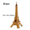 Bastel Architektur 3D Pappe Puzzle Spielzeug Notre Dame de Paris Eiffelturm Basilius-Kathedrale Weltberühmtes Architekturmodell Spielzeug