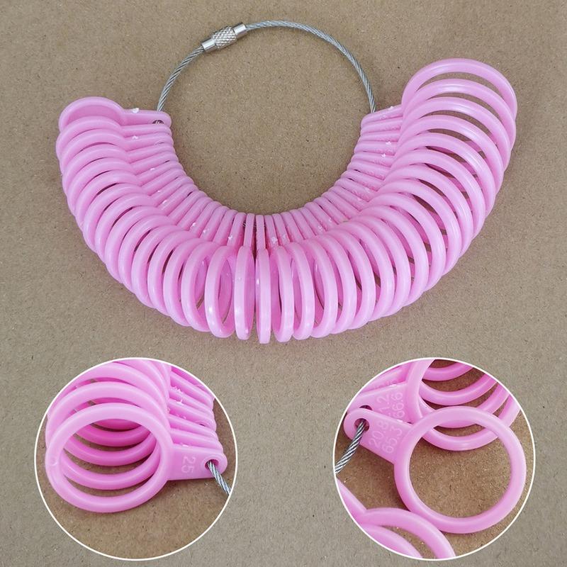 Plastic Rings Jewelry Finger Size Measuring Tool Detachable Ring Size Ring Measuring Jewelry Equipment New 2025