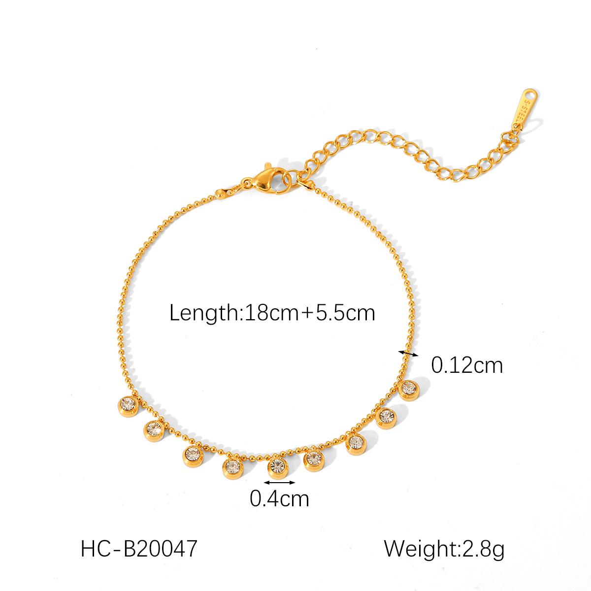 

Роскошный набор из ожерелья с кисточкой из бриллиантов из нержавеющей стали и циркониевого браслета для женщин