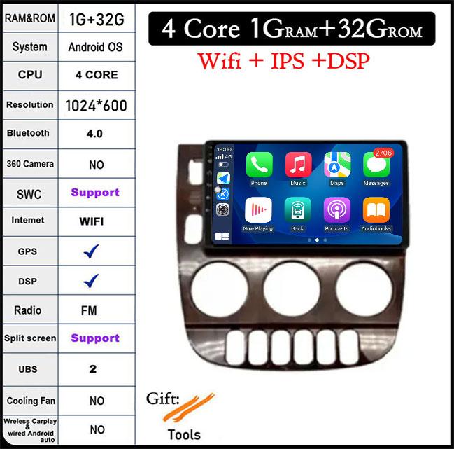 

Android 14 For Mercedes Benz M-Class W163 ML1997 -2005 Car Radio Video Multimedia Player GPsNavigation Wireless Carplay