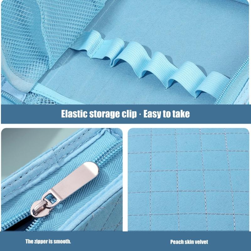 Crochet Hook Case Empty Crochet Needle Organiser Storage Bag for Crochet Hook Knitting Sewing Supply Crochet Accessories