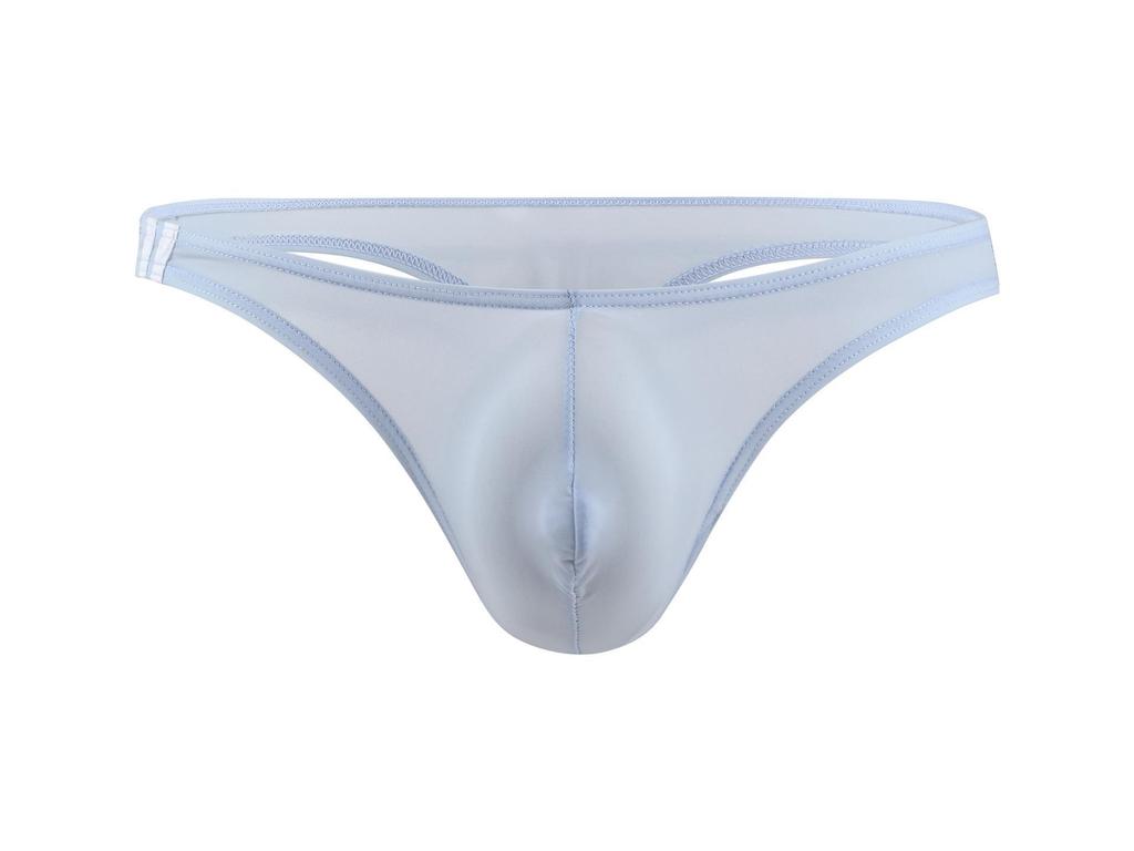 Men's Low-Rise U-Convex Ice Silk Thong E044