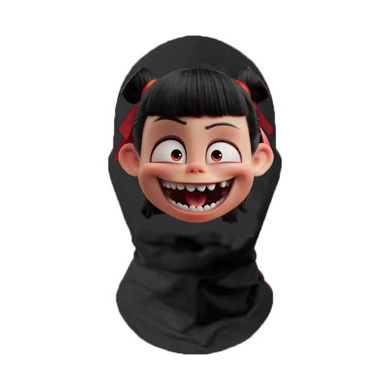 Nezha Dämonenkind Cosplay Kopfbedeckung & Make-up Set