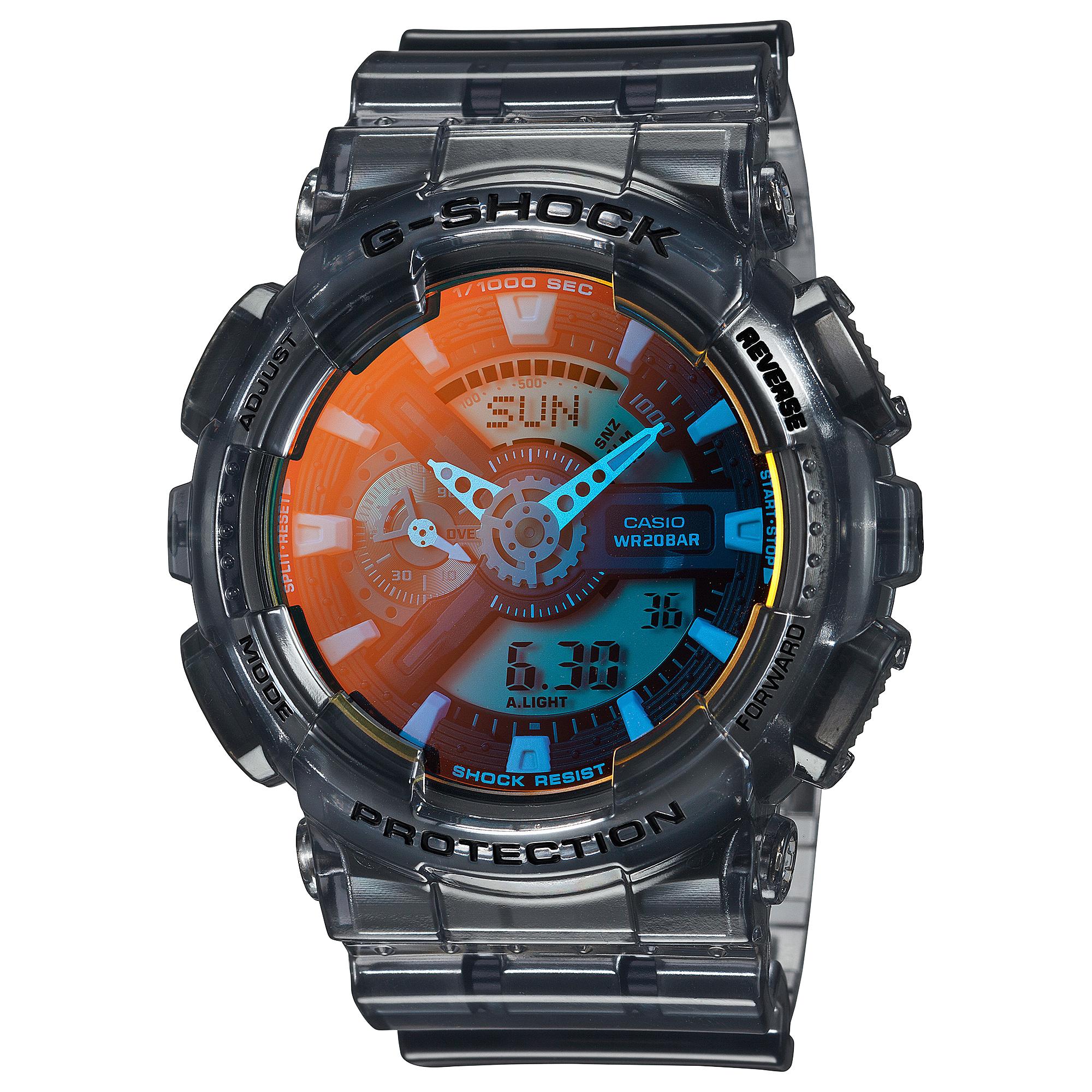 Casio G-SHOCK Men s Resin 200M Water Resistant Digital Shock Resistant Quartz Watch GA-110TLS-8A серый