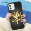 Krajews Albania Flag Eagle Soft Phone Case Cover For iPhone 17 Air 16 15 14 Plus 11 12 13 Pro Max Coque Shell Fundas