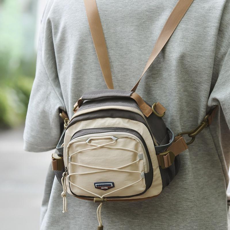 Multifunctional messenger bag Women's mountain climbing hiking lightweight small bag Leisure personalized sports shoulder backpack