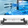 8 Ports Wandmontage Netzwerk Patch Panel UTP Cat6 Ungeschirmte Verdrahtungshalterung für 23‑28AWG-Kabel
