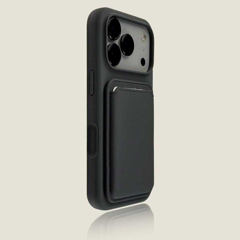 Luxury Magnetic Liquid Silicone Card Bag Phone Case For iPhone 18 12 13 14 15 16 17 18 Pro Max Plus Air For Magsafe Bumper Cover