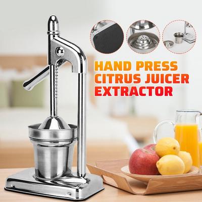 Silver Stainless Steel Press Juicer Fruit And Vegetable Tools Commercial Squeezers And Reamers Household Lemon Orange Pomegranate New