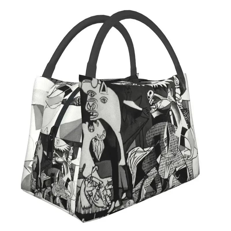 Pablo Picasso Weiße Katze Thermisch Isolierte Lunchtasche Damen Berühmtes Ölgemälde Tragbarer Lunchbehälter Multifunktionale Lebensmittelbox