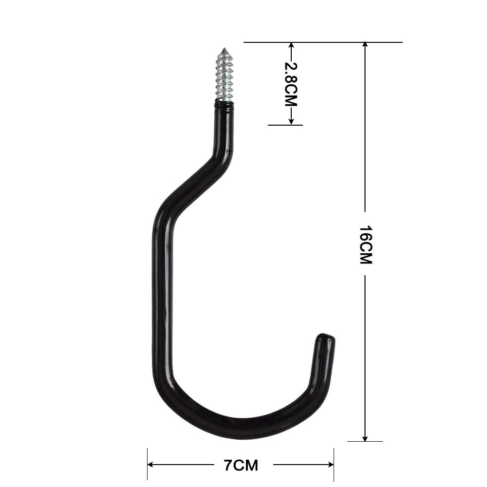 Heavy-Duty Metal Hooks for Garage and Garden Tools