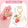 1pcs Cute Strawberry,daisy,bee,-shaped Metal ,perfect for Bag Accessory,keychains and Gifts for Familes and Lovers Bag Charm