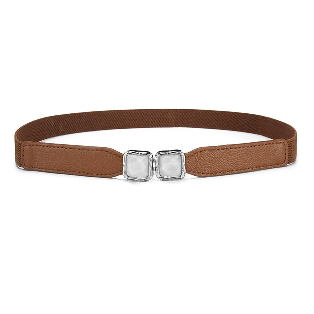 Thin Metal Hook Buckle Waistband Adjustable Elastic Waist Seal  For Women Lady Girl Bridal