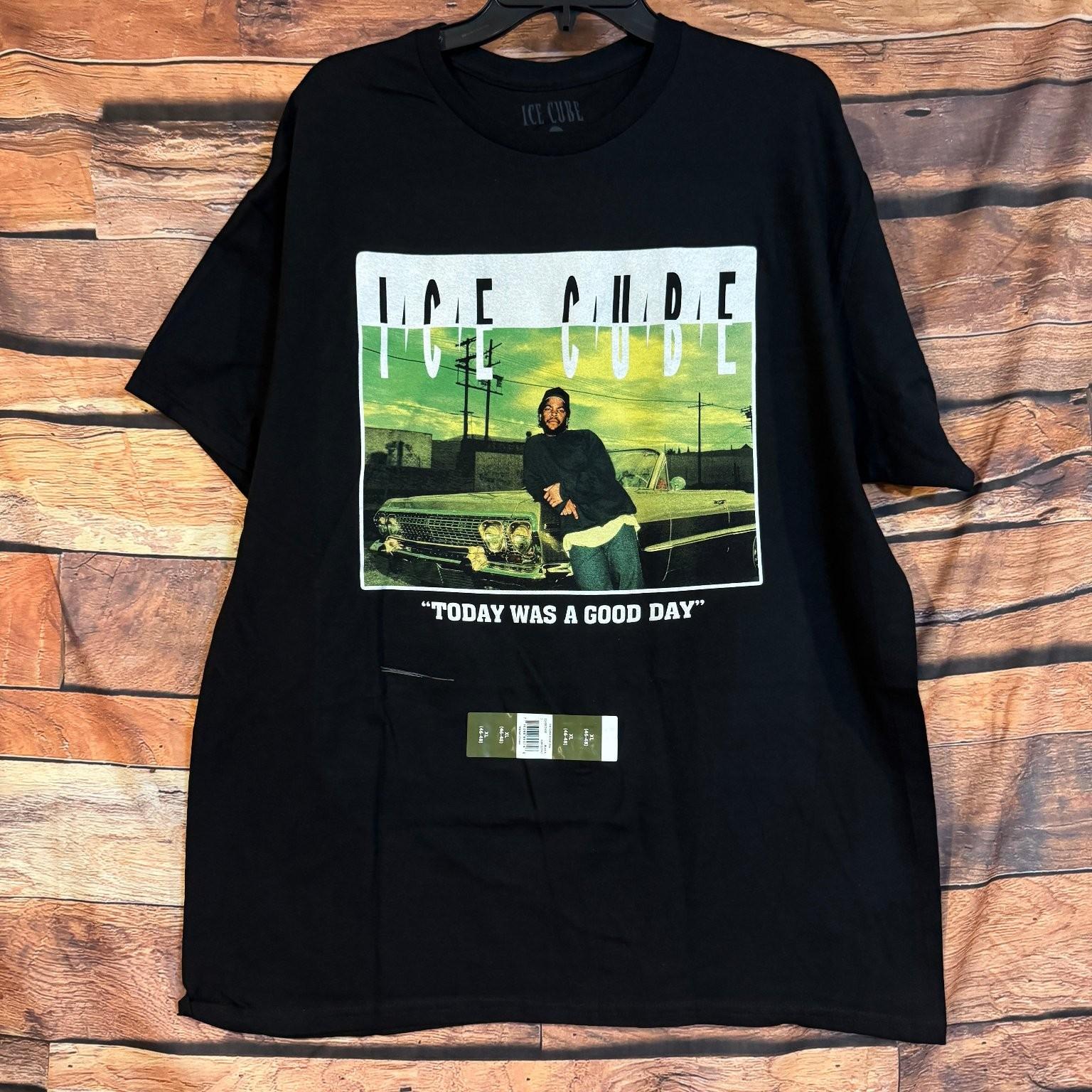 ICE CUBE Men s Black XL 100% Cotton Graphic Tee Today Was A Good Day Unisex T-Shirt S